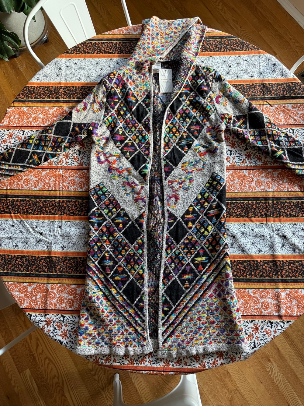 Northern Angel NWT Hooded Aztec Cardigan Duster Medium